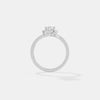 The Serene Halo Curve Ring