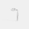 The Serene Halo Curve Ring