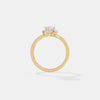 The Serene Halo Curve Ring