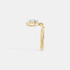 The Serene Halo Curve Ring