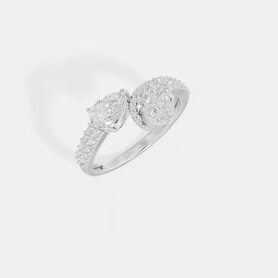 The Pear Toi et Moi Ring