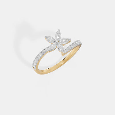 The Marquise Petal Wrap Ring