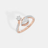 The Serpentine Pear & Round Ring