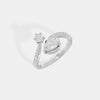 The Serpentine Pear & Round Ring
