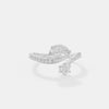 The Serpentine Pear & Round Ring