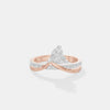 The V Heart Wishbone Ring