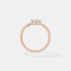 The V Heart Wishbone Ring