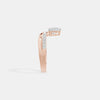 The V Heart Wishbone Ring