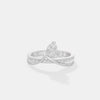 The V Heart Wishbone Ring