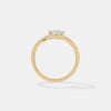 The V Heart Wishbone Ring