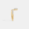 The V Heart Wishbone Ring