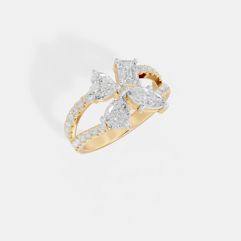 The Multi-Shape Pavé Band