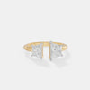The Duo Trillion Open Cuff Ring