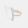 The Floating Pear Chevron Ring