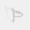 The Floating Pear Chevron Ring
