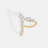The Floating Pear Chevron Ring