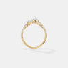 The Floating Pear Chevron Ring