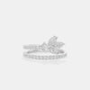 Petal Lab-Grown Diamond Asymmetric Ring