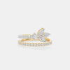 Petal Lab-Grown Diamond Asymmetric Ring