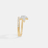 Petal Lab-Grown Diamond Asymmetric Ring