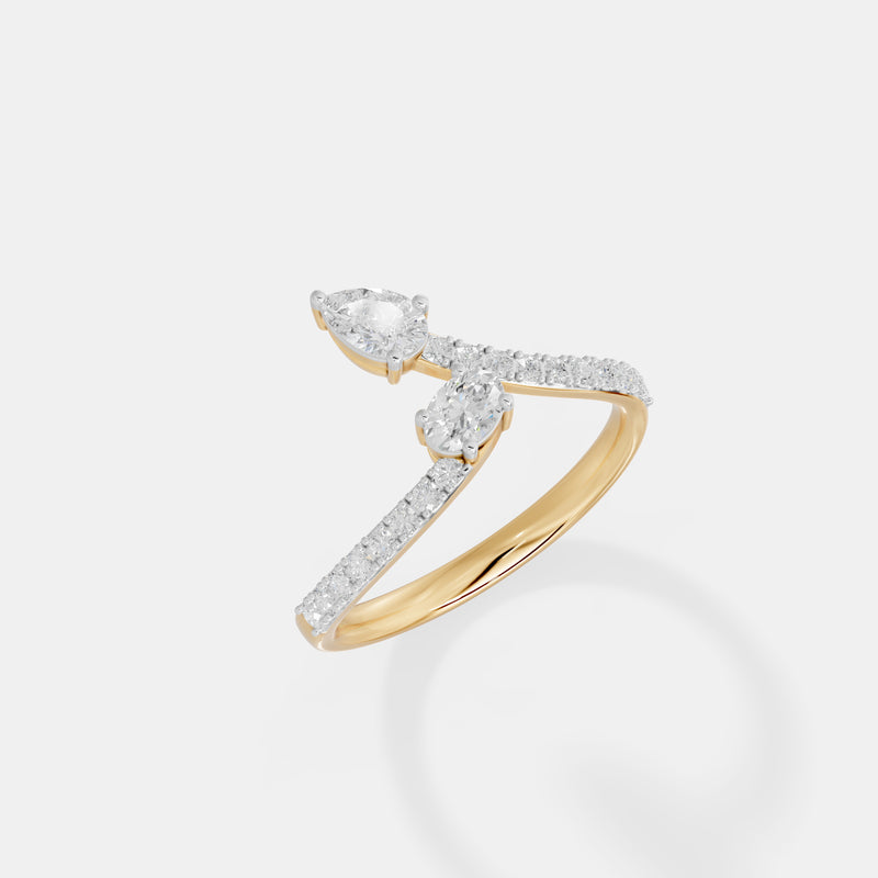 The Aria Toi et Moi Bypass Ring