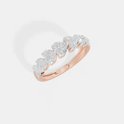 The Serene Heart-Cut Eternity Band