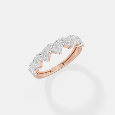The Amore Tapered Heart Band