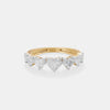 The Amore Tapered Heart Band