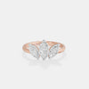 Three Stone Marquise Diamond Ring