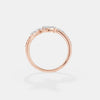 Diamond Leaf Wrap Ring 