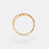 Diamond Leaf Wrap Ring 