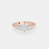 Round & Marquise Diamond Cluster Ring 