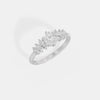 Round & Marquise Diamond Cluster Ring 