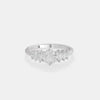 Round & Marquise Diamond Cluster Ring 