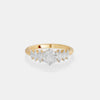 Round & Marquise Diamond Cluster Ring 