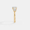 Round & Marquise Diamond Cluster Ring 