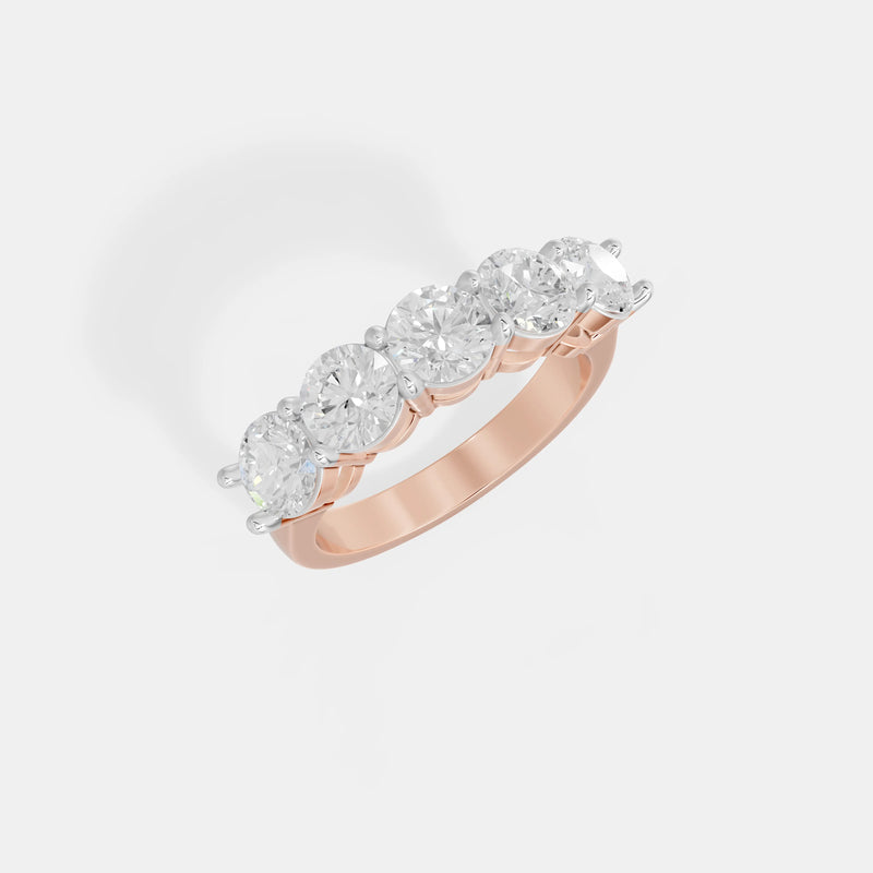 The Classic Five-Stone Statement Band
