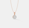 The Aura Round Halo Pendant