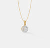 The Aura Round Halo Pendant