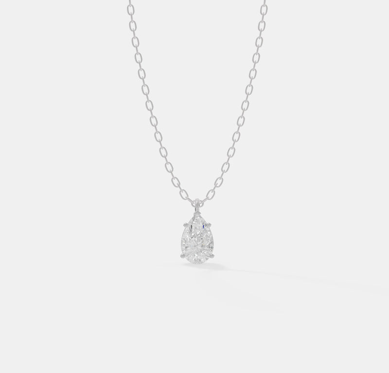The Pear Solitaire 1.5 CT Pendant