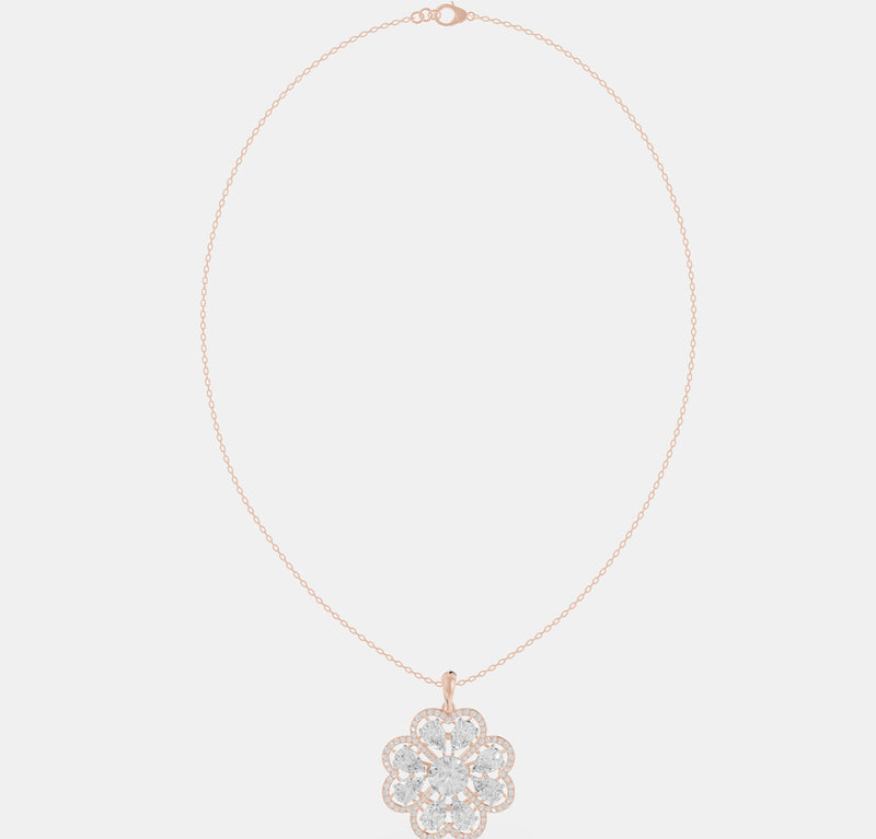 The Petite Flora Halo Pendant