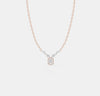 The Radiant Emerald Halo Pendant
