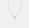 The Radiant Emerald Halo Pendant