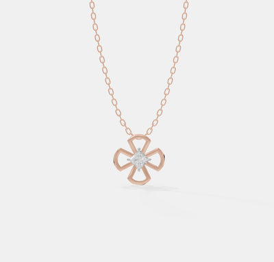 The Sculpted Clover Pendant
