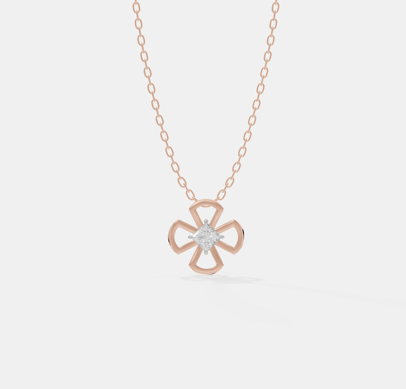 The Sculpted Clover Pendant