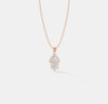 Art Deco Crescent Floral Pendant