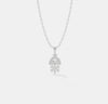 Art Deco Crescent Floral Pendant