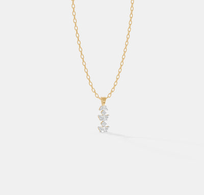 Linear Geometric Trinity Pendant