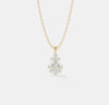 Radiant Snowflake Cluster Pendant