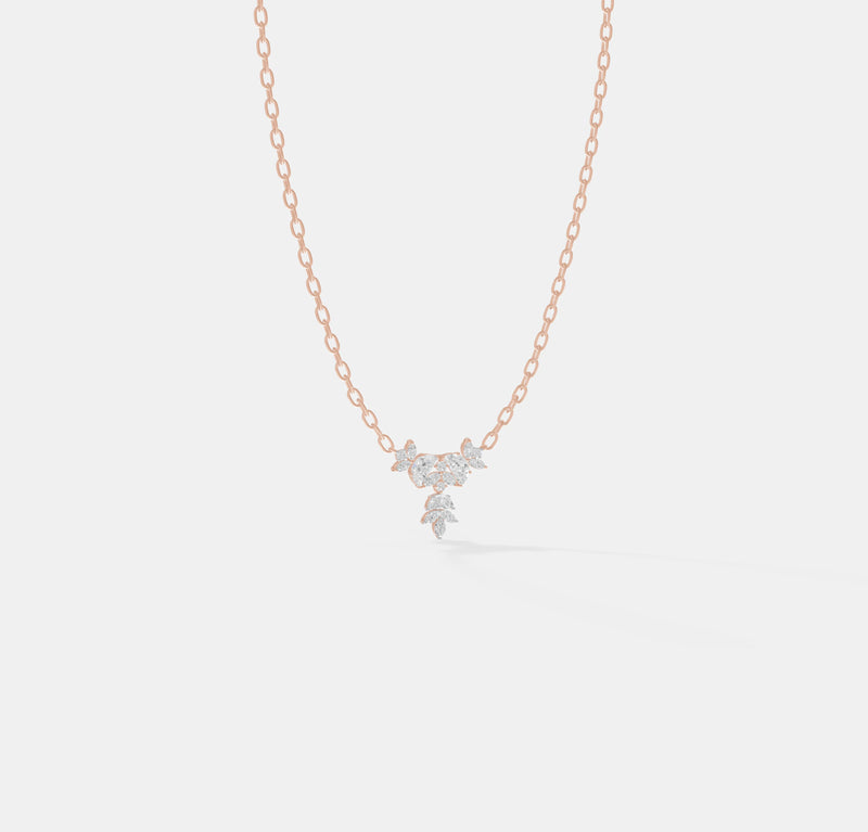 Tapered Ivy Drop Pendant
